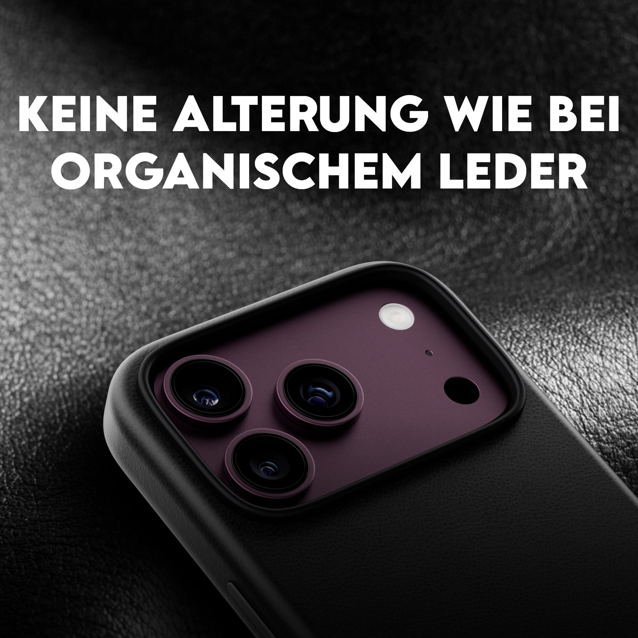 CARE™ by PanzerGlass® Solo Vegan Leather Case Schwarz m. MagSafe iPhone 18 Pro | 17 Pro